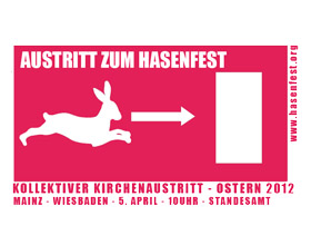 Werbeflyer zum Hasenfest 2012.