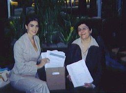 Afshin-Jam und Ahadi in der UN-Zentrale  (New York)