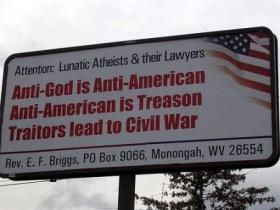 Reklametafel USA; http://www.cynical-c.com/archives/bloggraphics/attentionatheists.jpg