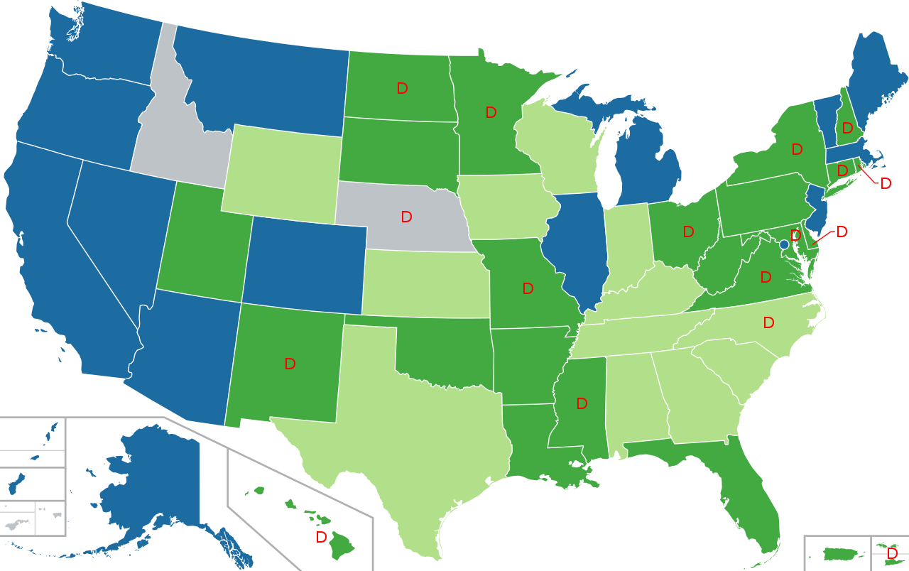 Karte: Rechtliche Lage von Cannabis in den USA
