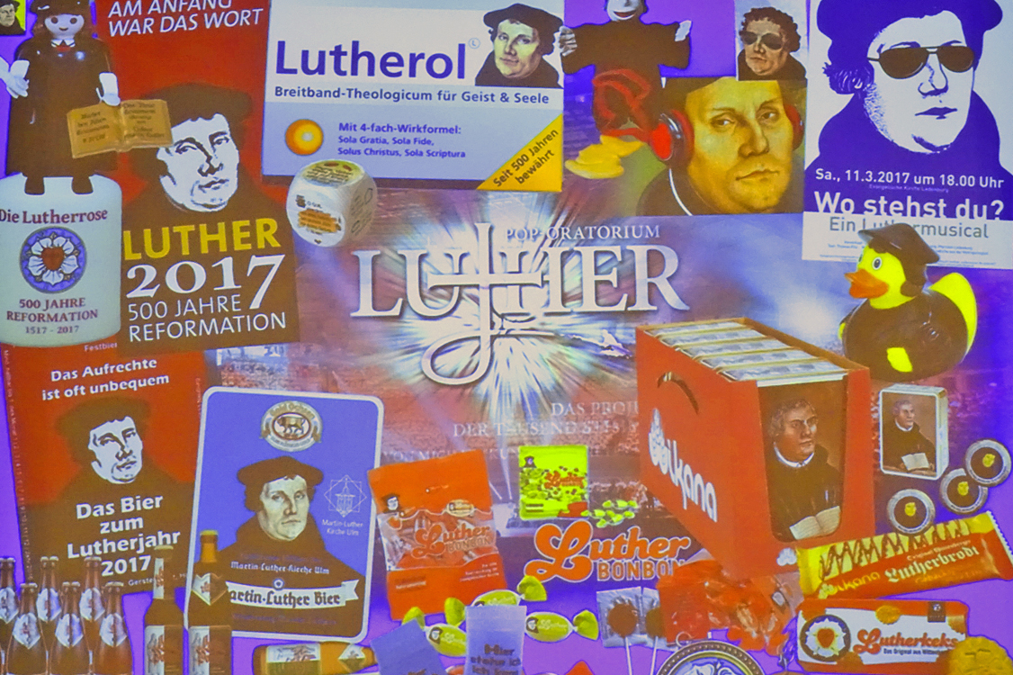 Luther wird auch kommerziell erfolgreich vermarktet.