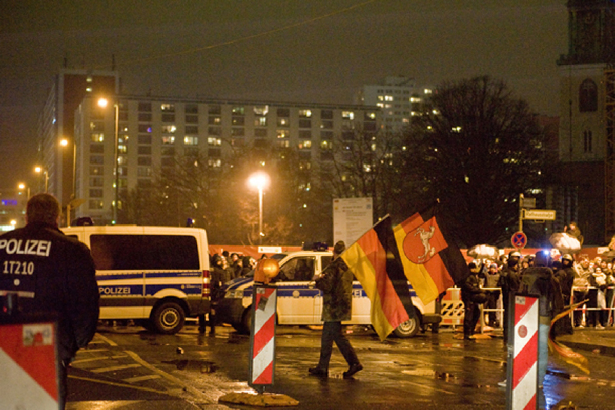 Gegendemo in Berlin