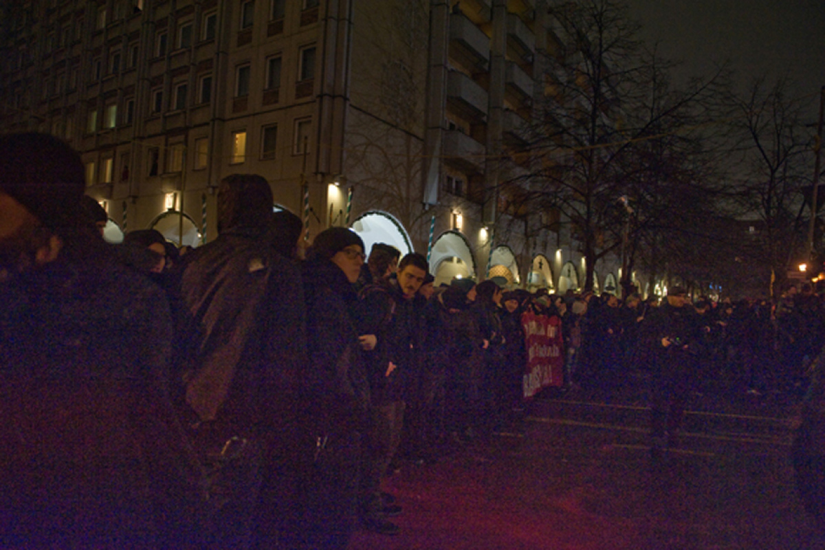 Gegendemo in Berlin