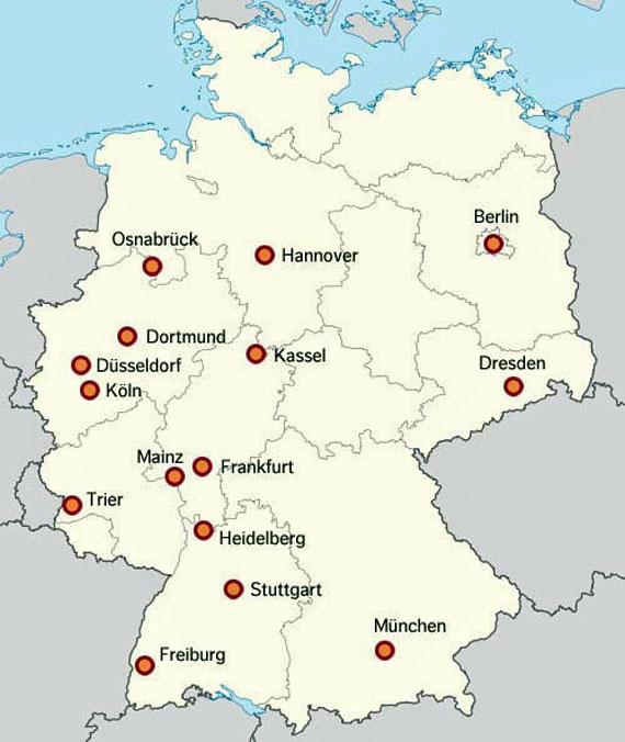Ганновер на карте. Хайдельберг на карте Германии. Город в Германии Хайдельберг на карте. Гейдельберг на карте Германии. Город Трир в Германии на карте Германии.