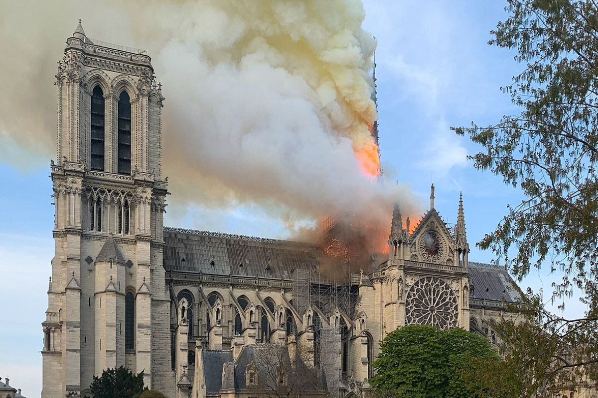 Brand in Notre-Dame de Paris im April 2019
