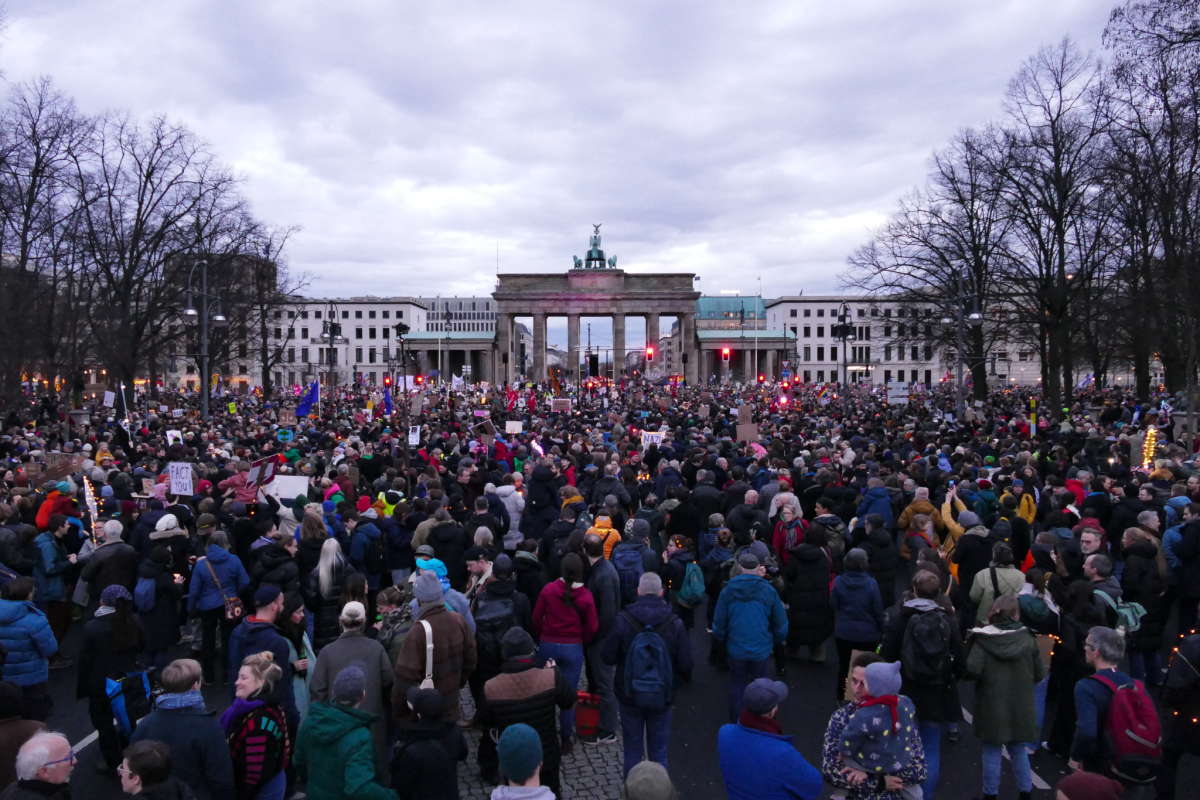 Demonstration gegen den Rechtsruck am 25. Januar 2025 in Berlin