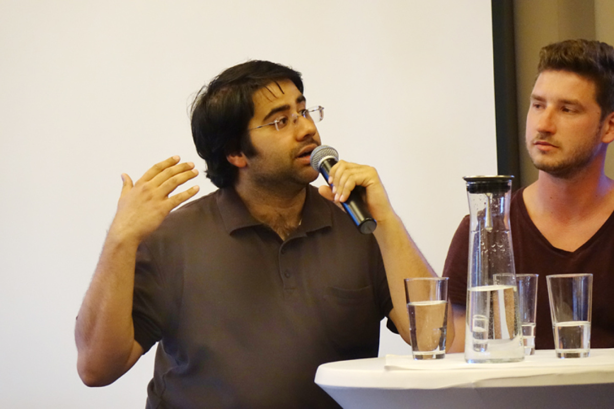 Milind Pania (l.), David Helmus (r.)