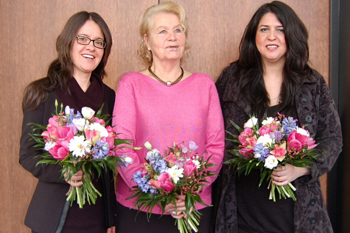 Josephin Poweleit, Jutta Kollmorgen und Tania Lescano