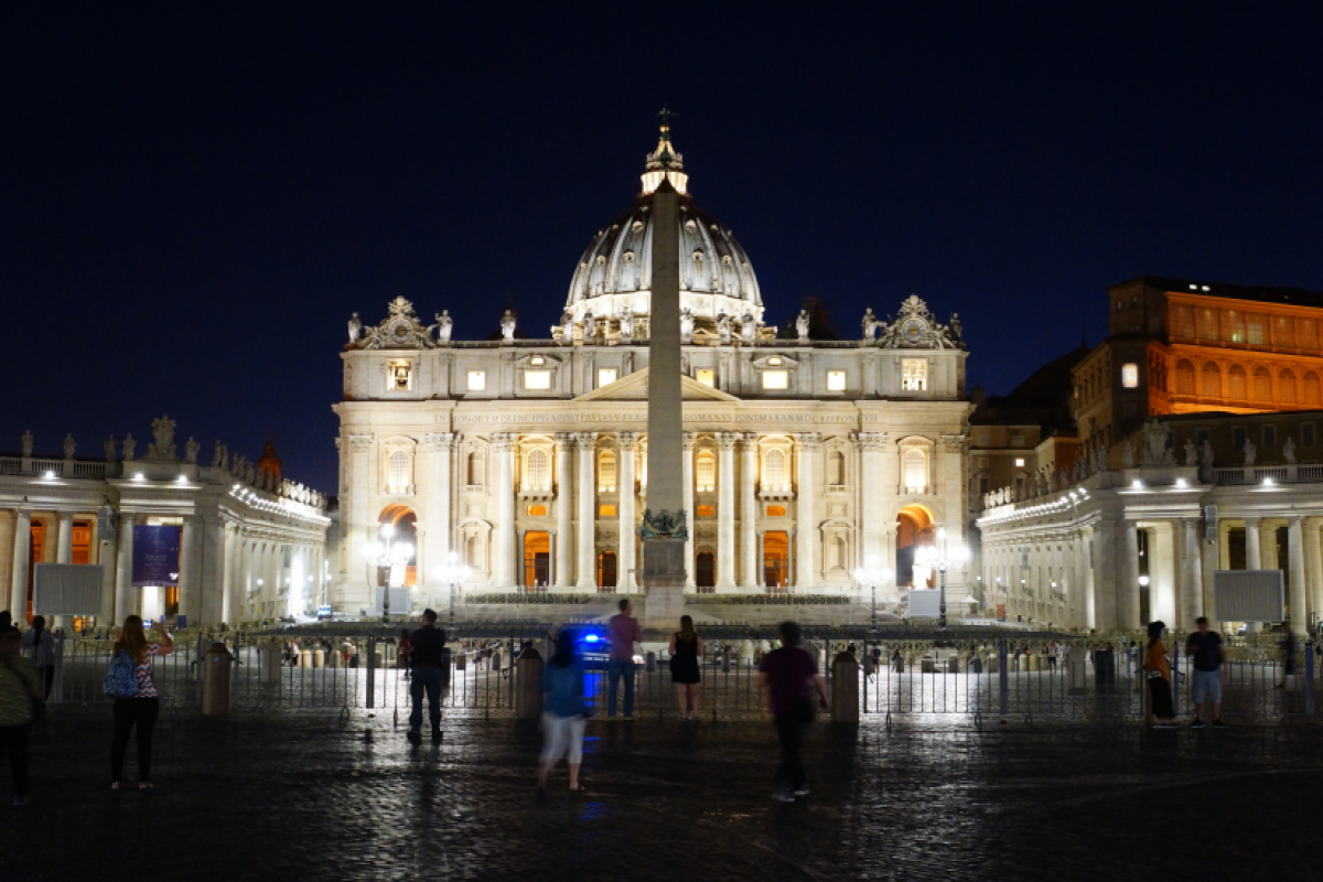 Der Petersplatz in Rom