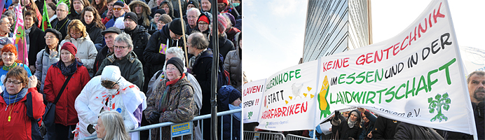 Kundgebung am Potsdamer Platz und Demozug