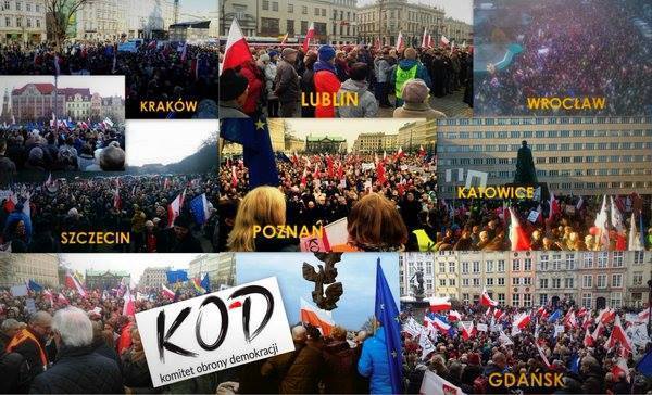 KOD-Kundgebungen in Polen