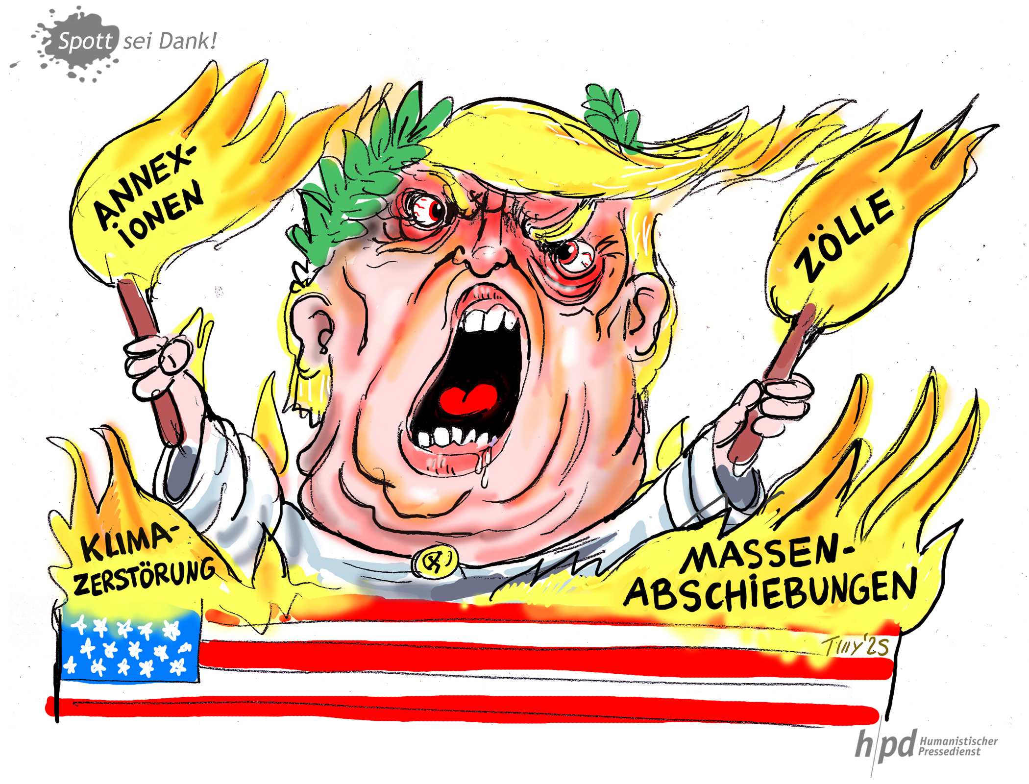 Die hpd-Cartoons – gedruckt auf Papier