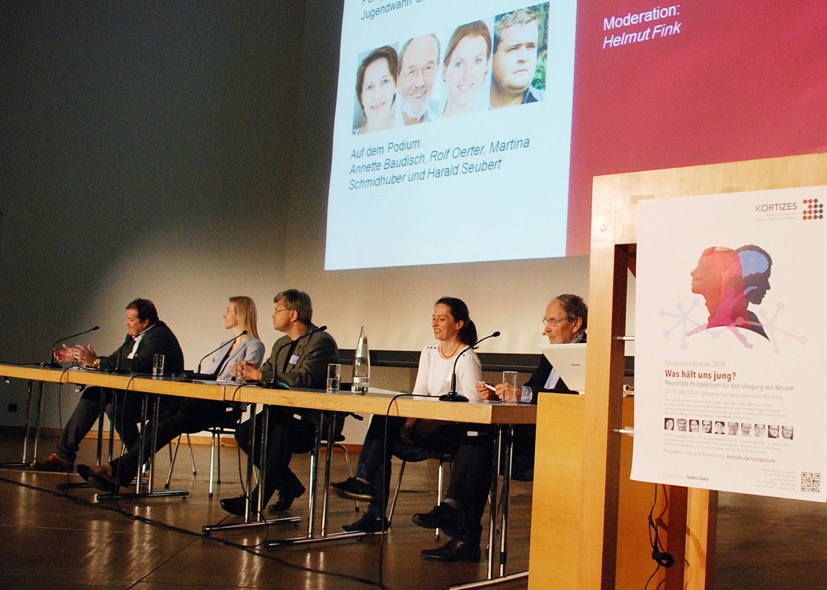 Auf dem Abschlusspodium diskutierten Seubert, Schmidhuber, Baudisch und Oerter, Foto: © Karin Becker