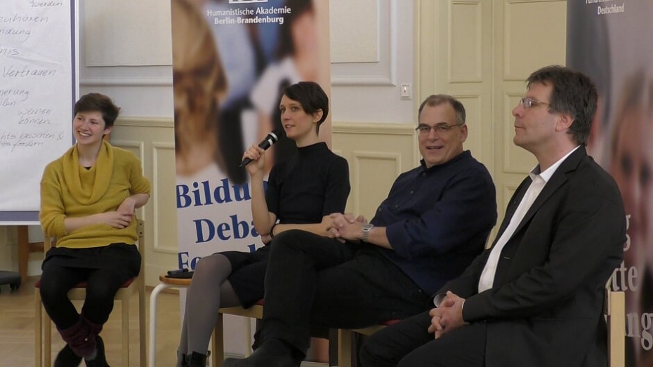 Podium mit Anke Lauke, Tina Bär, Uller Gscheidel und Thomas Oppermann (v.l.), Foto: © Frank Spade