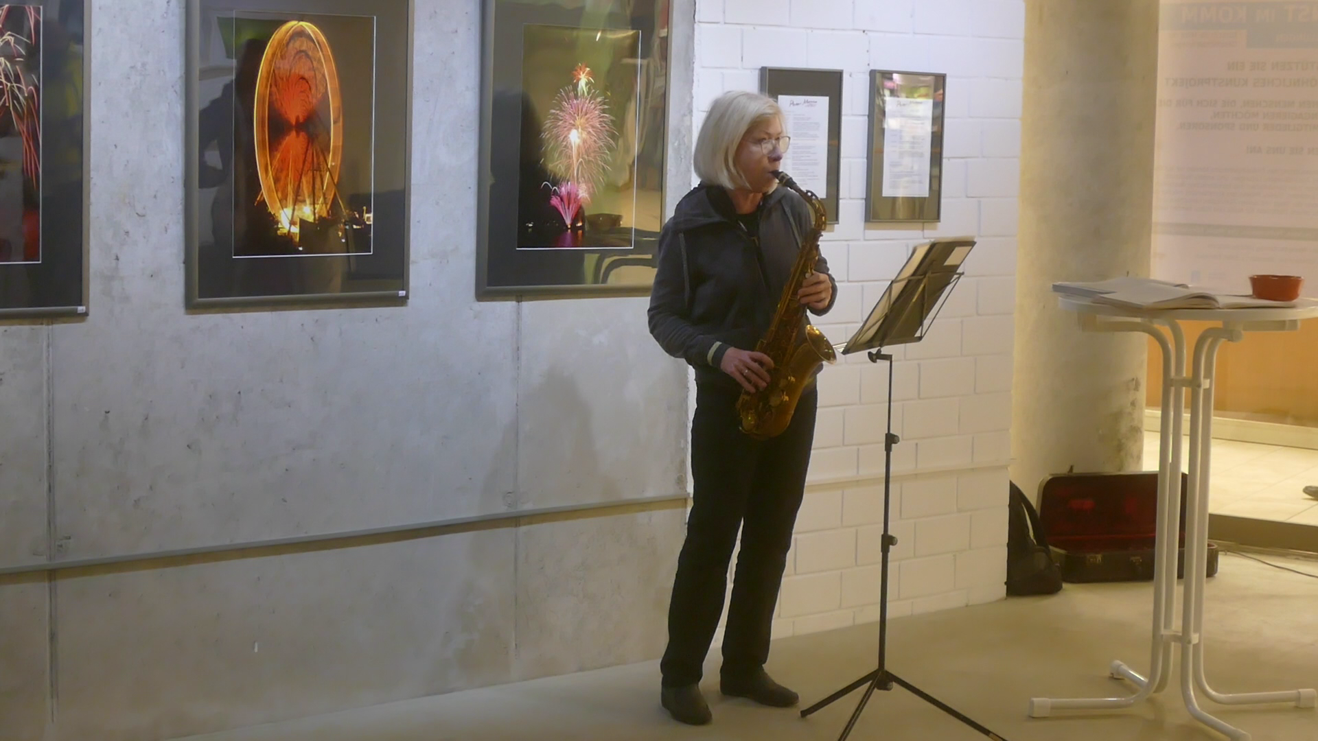 Doris Lenz am Saxophon