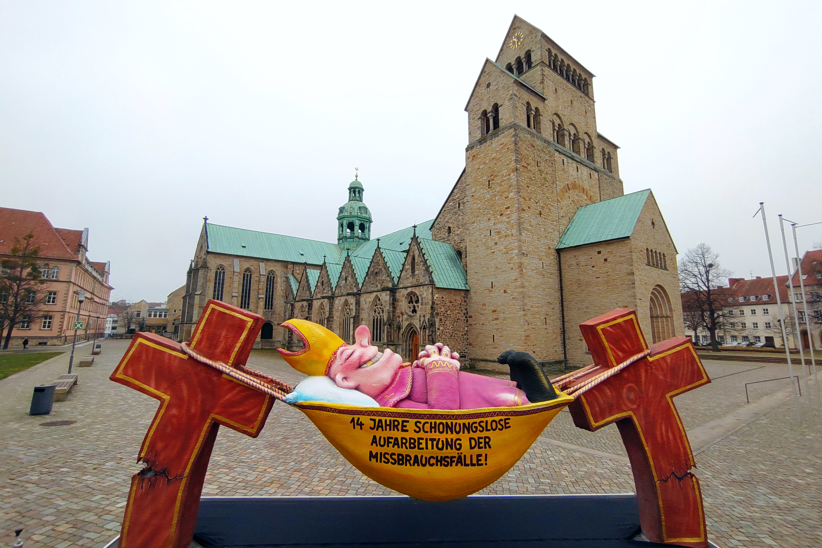 Der "Hängemattenbischof" in Hildesheim, Foto: © David Farago