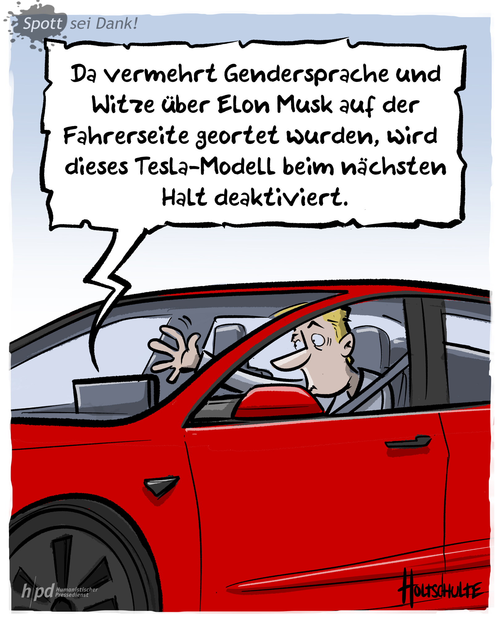 Michael Holtschulte über ideologisch voreingestellte Teslas.