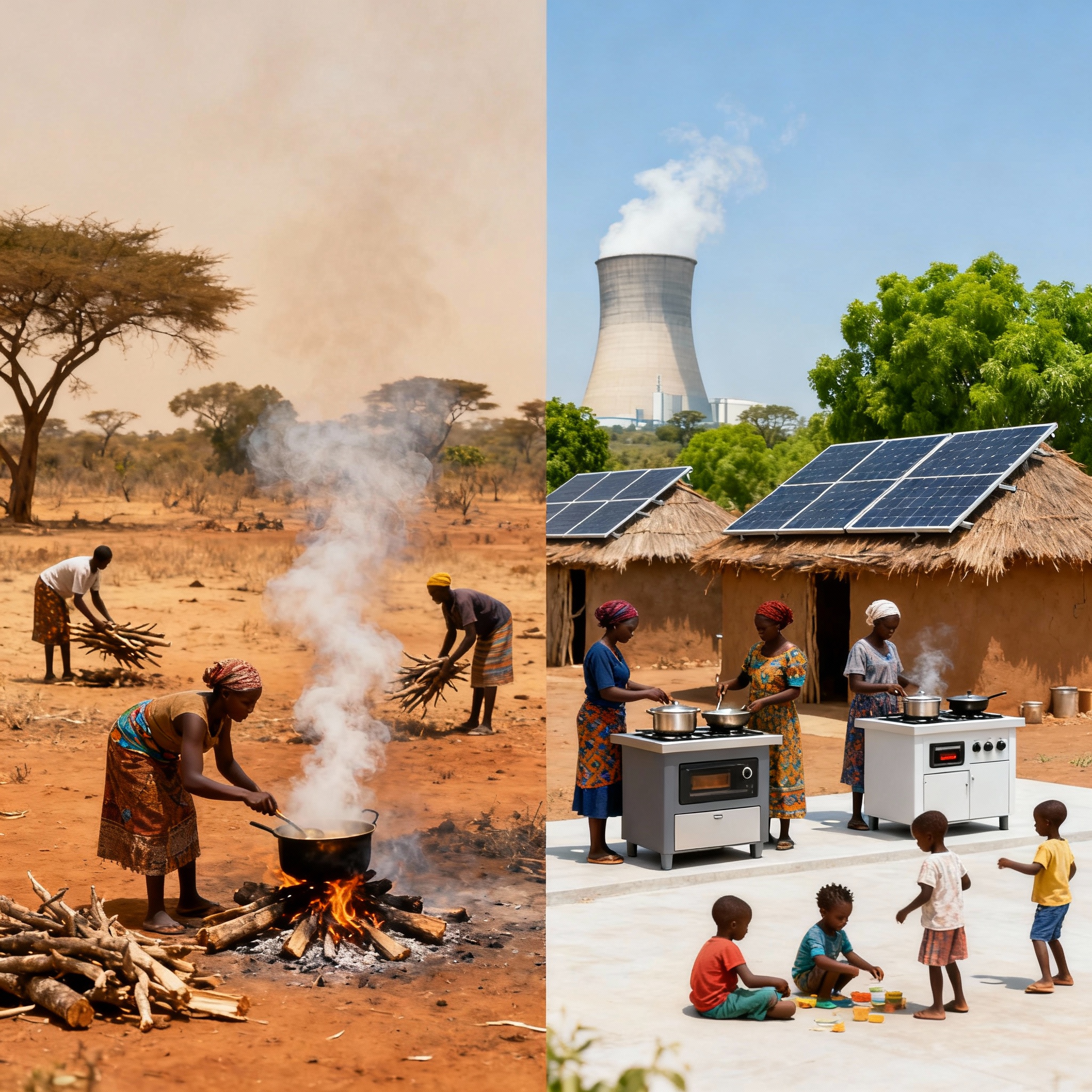 Kochen mit Biomasse versus saubere Energie Kochen mit Biomasse versus saubere Energie