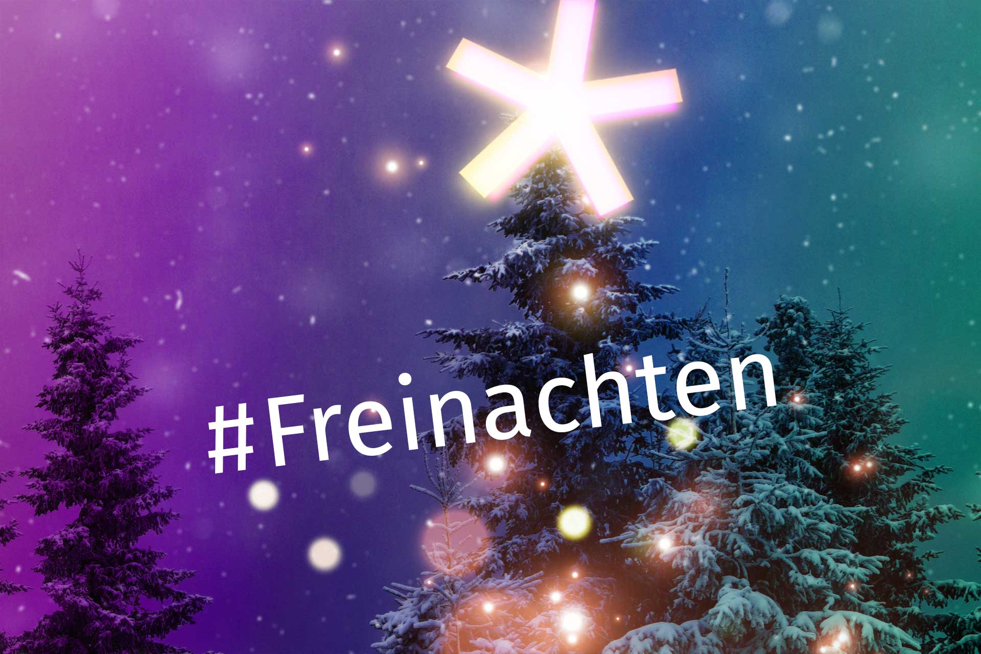 Kampagnen-Bild zu Weihnachten des Zentralrats der Konfessionsfreien