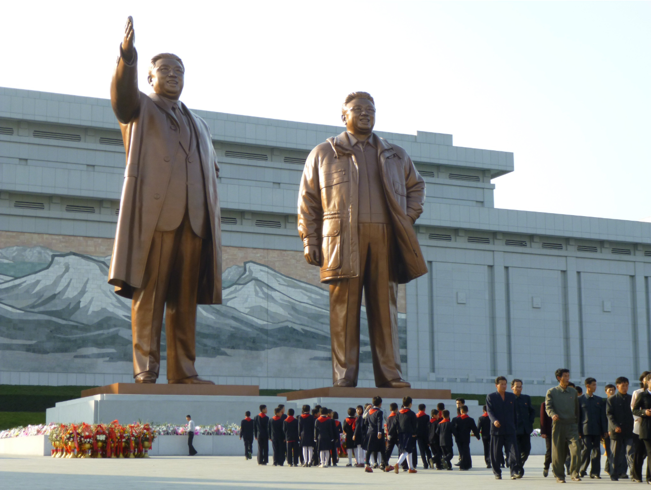 Kim Il Sung und Kim Jong Il