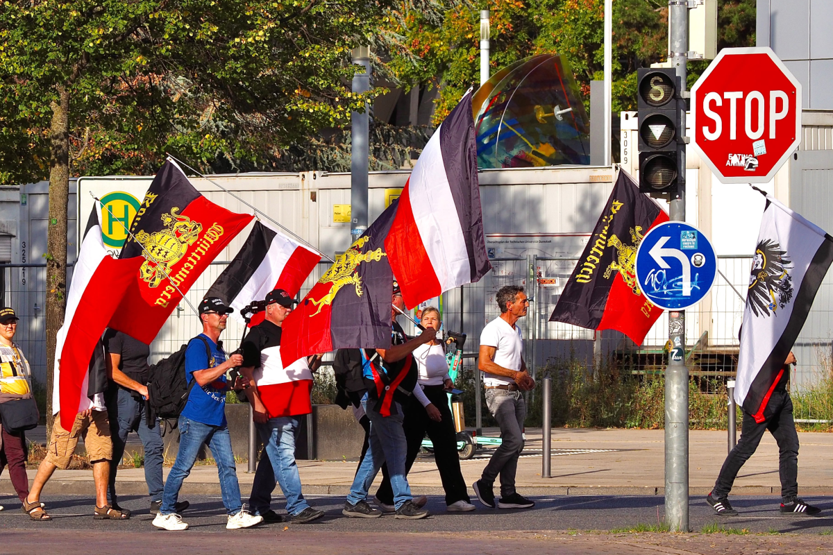 Reichsbürgermarsch durch Darmstadt