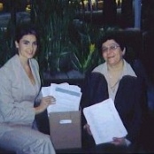 Afshin-Jam und Ahadi in der UN-Zentrale  (New York)