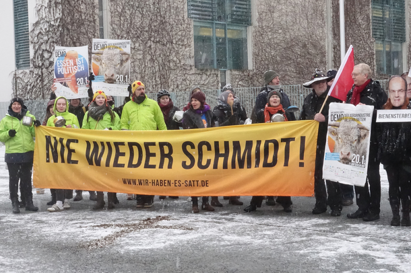 "Nie wieder Schmidt!" - Demo vor dem Bundeskanzleramt