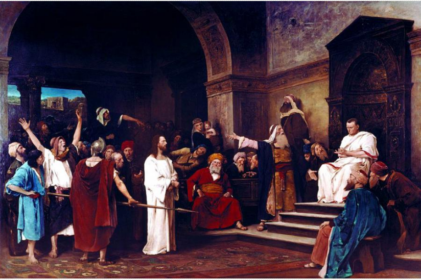 Christus vor Pilatus, Gemälde von Mihály von Munkácsy, 1881