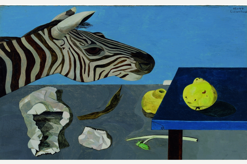 Zebra auf blauem Tisch (1943-44)