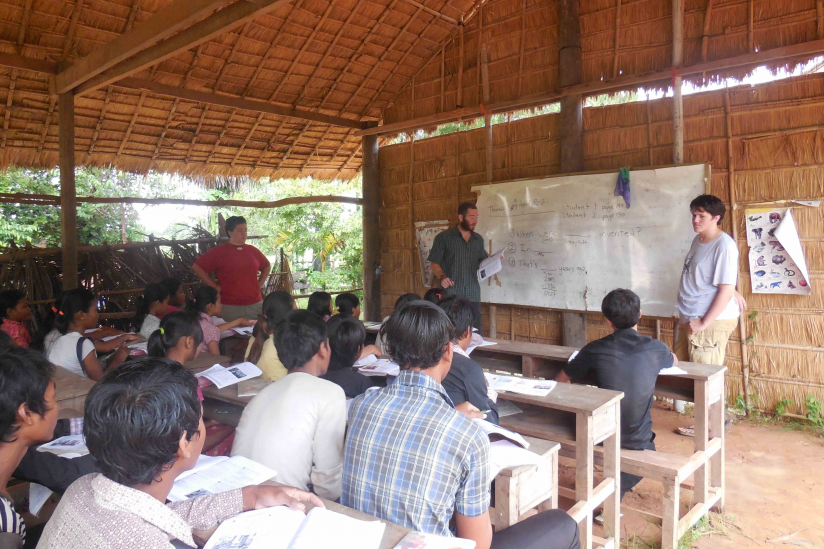 Englischunterricht in Kambodscha - ein
