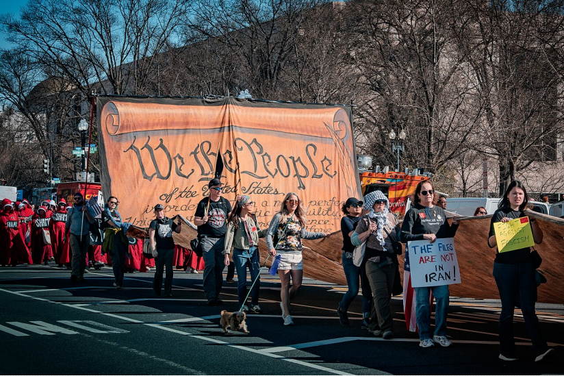 Demonstration gegen den Irankrieg in Washington, D.C.