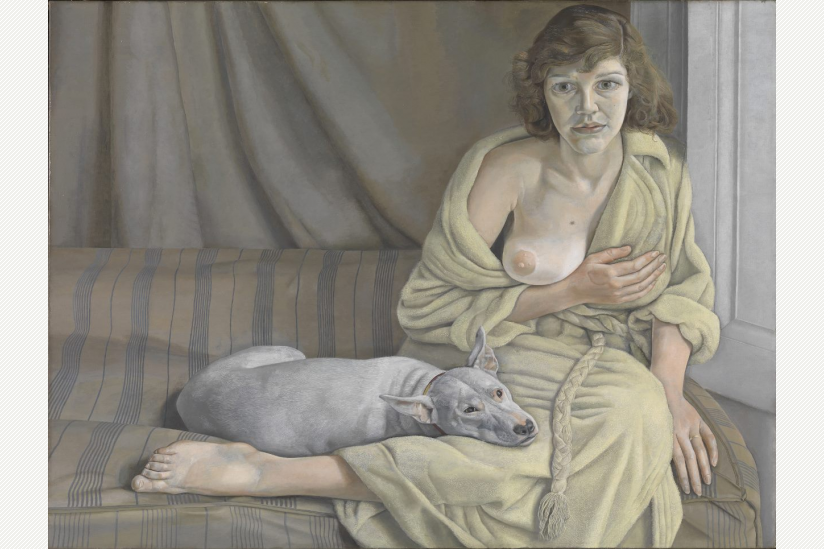 Mädchen mit weißem Hund (1950-51)