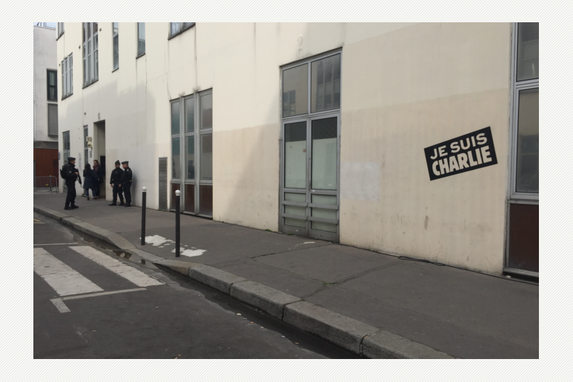 Ehemaliges Redaktionsgebäude von Charlie Hebdo