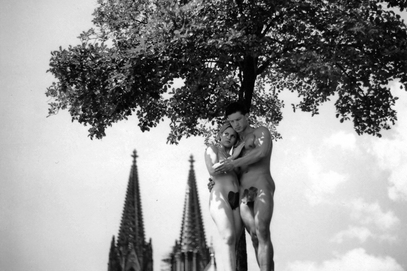 "Adam und Eva" am Kölner Dom