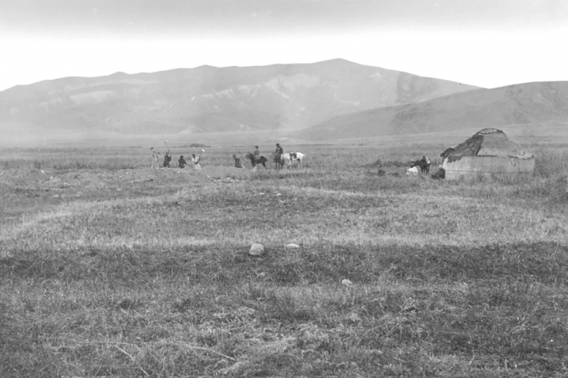 Ausgrabungen an der Kara-Djigach-Fundstätte