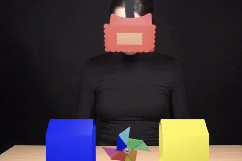In den Videos des Experiments trug eine Schauspielerin eine Augenbinde.