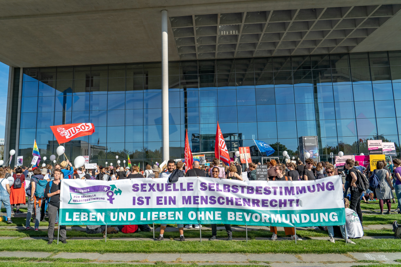 Gegendemo zum Marsch für das Leben des Bündnisses für sexuelle Selbstbestimmung