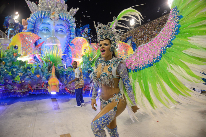 Tänzerin beim Karneval in Rio de Janeiro 2017.