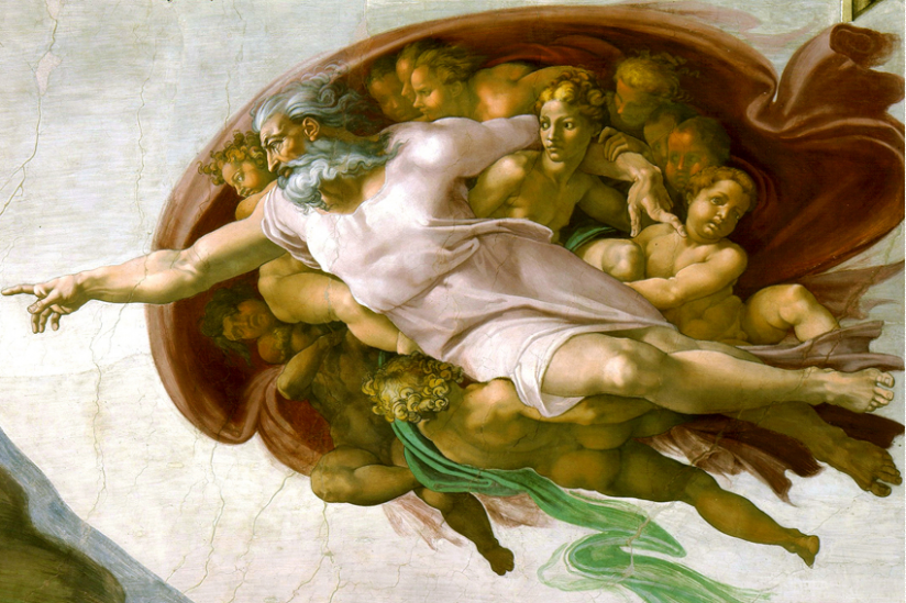 Die Erschaffung Adams (Michelangelo) (Ausschnitt)