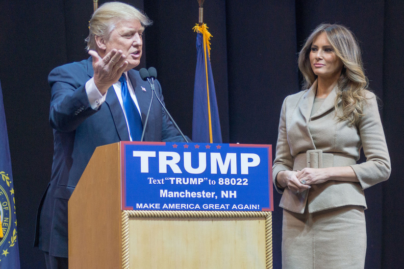 Donald und Melania Trump während des Wahlkampfes 2016