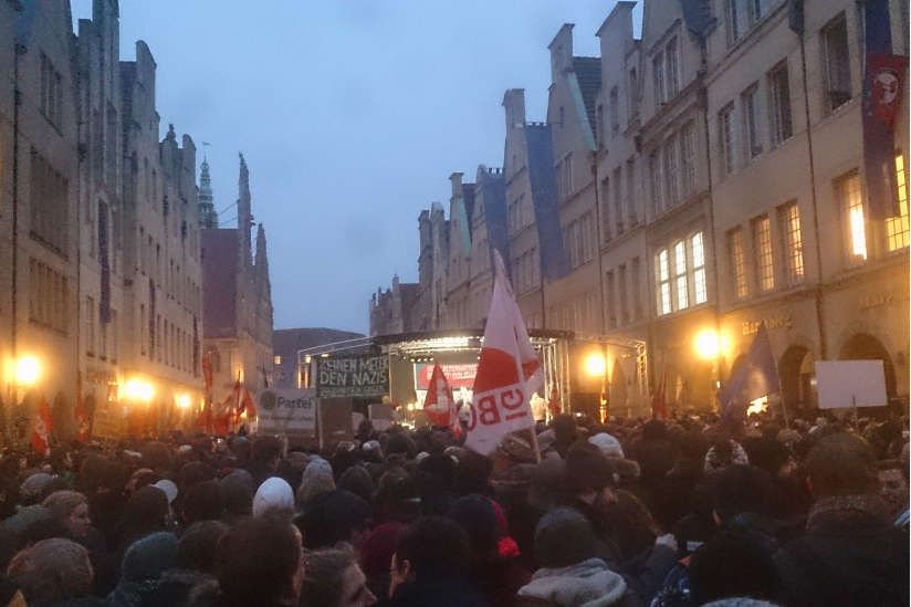 Anti-AfD-Demo Münster