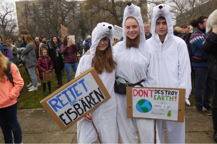 Schülerprotest gegen die Untätigkeit angesichts des Klimawandels