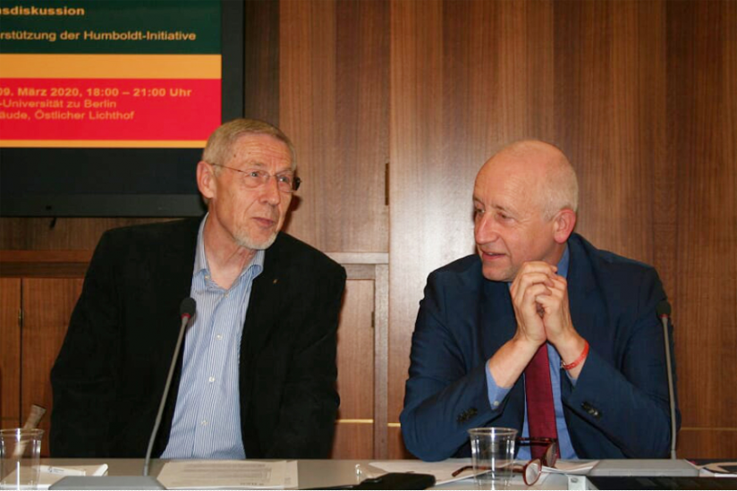 Erwin Kress, Vorstandssprecher des HVD Bund (links) und Dr. Wieland Schinnenburg, MdB / FDP 