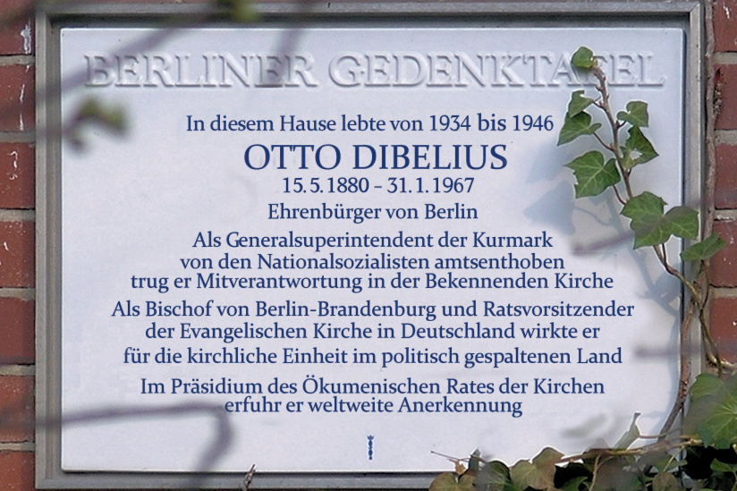 Berliner Gedenktafel für Otto Dibelius