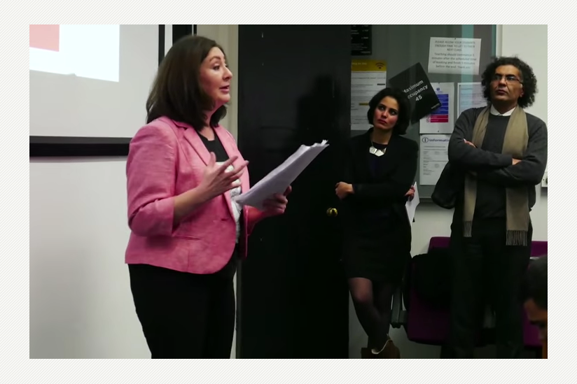 Maryam Namazie bei ihrem Vortrag