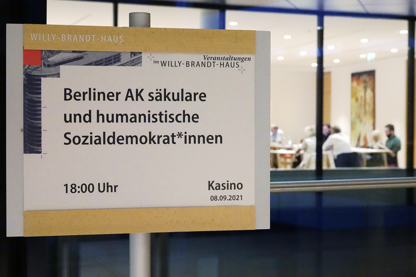 Hinweis auf die Gründungsveranstaltung im Willy-Brandt-Haus