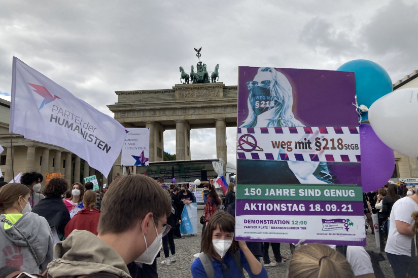 Demonstration des Bündnisses für sexuelle Selbstbestimmung
