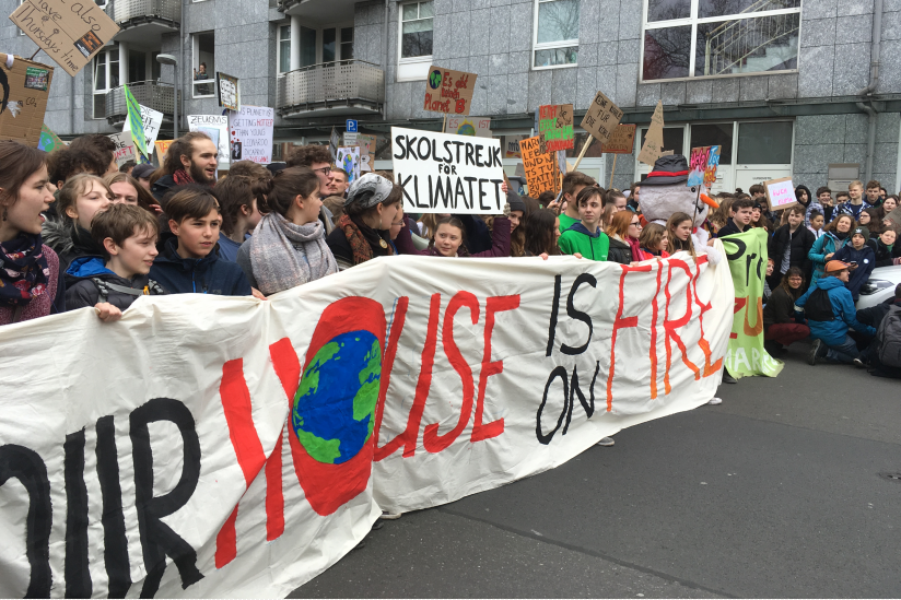 Schülerprotest gegen die Untätigkeit angesichts des Klimawandels