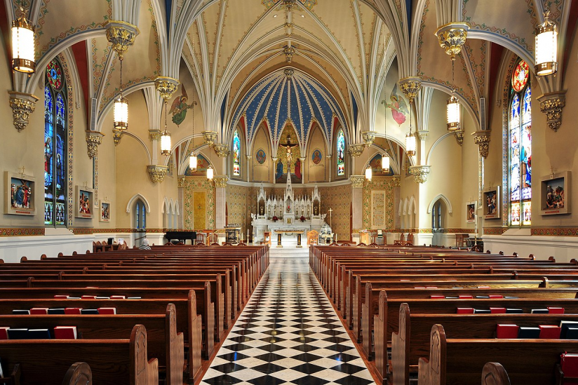 Die katholische Kirche "St. Andrew's" in Roanoke, Virginia (USA)
