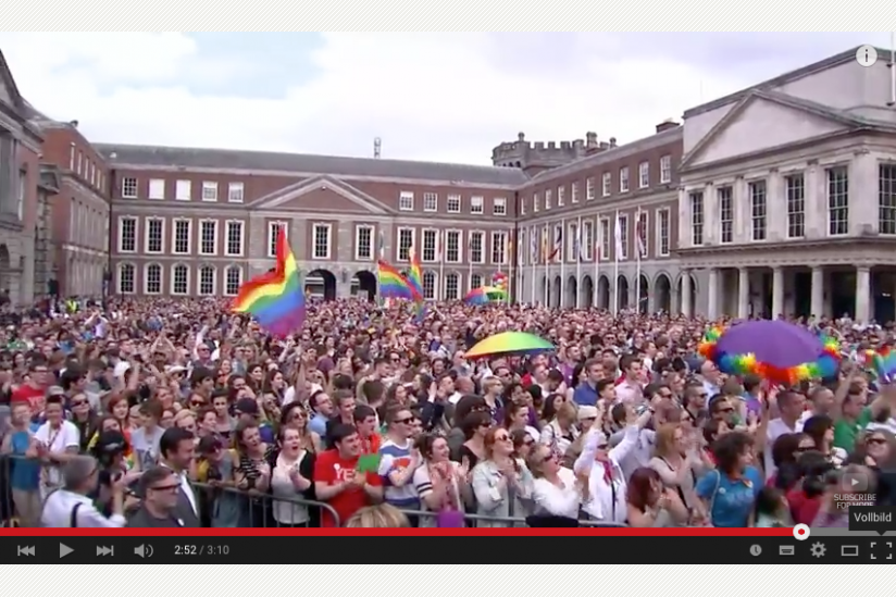 "Ireland votes to legalise gay marriage", Screenshot YouTube